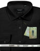 STATEMENT CLOTHING | ﻿BASIC COTTON DRESS SHIRT STA-100-BLACK