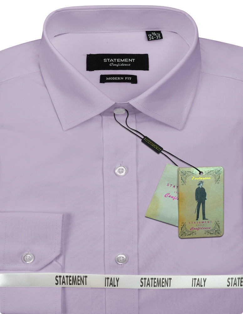 STATEMENT CLOTHING | ﻿BASIC COTTON DRESS SHIRT STA-100-LAVENDER