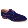 Giovanni Samson Blue Leather Shoes