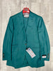 Tiglio Rosso New Rosso Green Wide Leg Pure Wool Suit/Vest TL2610