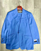 Tiglio Rosso "New Rosso" Sky Blue Wide Leg Pure Wool Suit & Vest TL2657