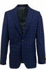 Tiglio Luxe Navy with Red and Blue Windowpane Dolcetto Modern Fit, Pure Wool Jacket TL2641