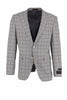 Tiglio Luxe Tan With Light Blue Windowpane Dolcetto Modern Fit, Pure Wool Jacket TL8227