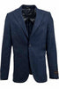 Tiglio Luxe Dark Blue Denim with Stripes Veneto/THP Slim Fit Half Lined, Pure Wool Jacket TL3320