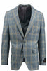 Tiglio Luxe Dolcetto Modern Fit, Pure Wool Jacket Sky Blue with Light Mustard TL2705