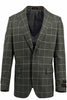 Tiglio Luxe Dolcetto Modern Fit, Pure Wool Jacket Pistachio with Black Check TL2715