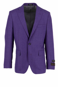 Tiglio Luxe Dolcetto Modern Fit, Pure Wool Jacket Purple TL2735