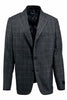 Tiglio Luxe Dolcetto/THP Modern Fit half lined, Pure Wool Jacket Gray with Brown Windowpane and Mini Check TL3328