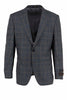 Tiglio Luxe Dolcetto Modern Fit, Pure Wool Jacket Gray Mini Check with Taupe Windowpane TL3328