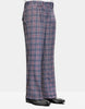 STATEMENT CLOTHING | ﻿WIDE LEG PLAID PANTS WP-102-CHARCOAL