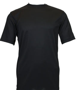 Bassiri S/S Mock-Neck Black T-Shirt 218