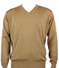 Bassiri L/S V-Neck Camel Sweater 627