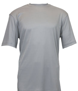 Bassiri S/S Mock-Neck Grey T-Shirt 218