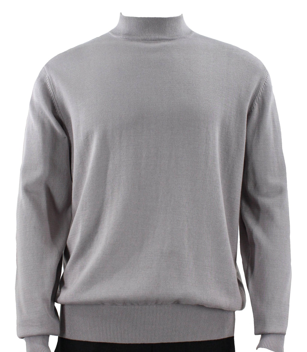 Bassiri L/S Mock-Neck Grey Sweater 630