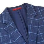 RENOIR Blue Classic Fit Side Vented Blazer 294-22
