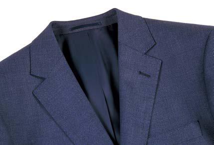 The Alessandro Vitello by Renoir 2-Piece Classic Fit Suit 564-6, in a striking blue, pairs elegantly with a crisp white shirt and an orange patterned tie, all perfectly showcased on a mannequin. The suit's notch lapel adds a touch of modern sophistication to this classic ensemble.