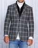 INSOMNIA MZW-536 Tailored fit Black Wool Blend Blazer