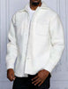 INSOMNIA ICELAND White Poly Fleece Blend Sweater Shirt