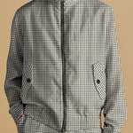 Inserch Linen Houndstooth Jacket JS269-00041 Black & White