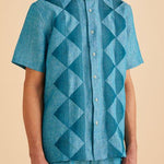 Inserch SS Linen Embroidered Shirt SS126-00172 Caspian