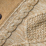 Inserch Marled Cable Cardigan SW905-84 Tan