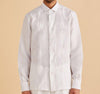 Inserch LS Linen Embroidered Shirt LS126-00002 White