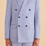 Inserch Seersucker Stripe Suit BL506-00101 True Blue