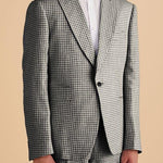 Inserch Linen Houndstooth Suit BL269-00041 Black & White