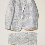 Inserch Brocade Jacquard 2pc Suit SU800-00002 White