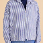 Inserch Seersucker Stripe Jacket JS506-00101 True Blue