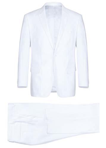 RENOIR 2-Piece New Slim Fit Suit White 611-2
