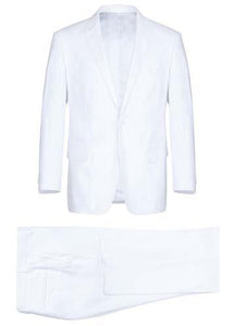 RENOIR 2-Piece New Slim Fit Suit White 611-2