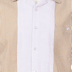 Inserch Seersucker Colorblocked Camp Collar Shirt + Pant Sets 7289 (4 COLORS)
