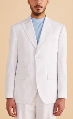 Inserch Seersucker Stripe Suit SU660155-00002 White