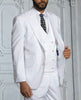 INSOMNIA GUCCLY 3PC Tailored fit White Suit