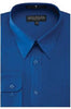 DANIEL ELLISSA BASIC DRESS SHIRT W/ CONVERTIBLE CUFF DS3001 ROYAL