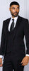 INSOMNIA GQ-200 3PC Tailored fit Black 4 Way Stretch Spandex Suit