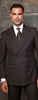 INSOMNIA ATLAS 2PC Double Breasted Modern Fit Brown Suit