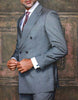 INSOMNIA ATLAS 2PC Double Breasted Modern Fit Grey Suit