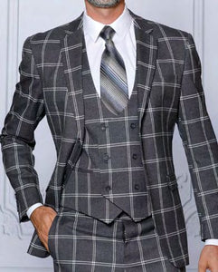 INSOMNIA OXFORD 3PC Tailored fit Dark Grey Suit