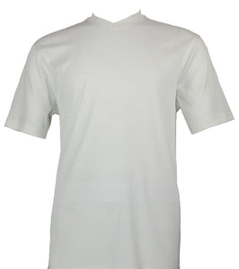 Bassiri S/S V-Neck Ivory T-Shirt 219