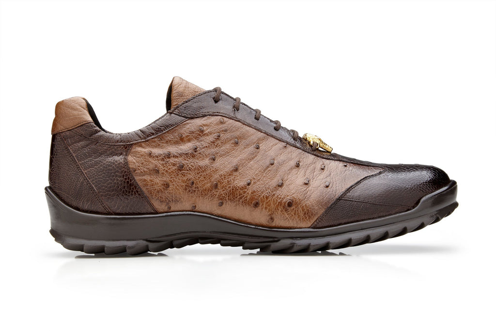 Belvedere T-Rex Nav Blu All-Over Genuine Hornback Crocodile Shoes With Eyes  - $349.90 :: Upscale Menswear 