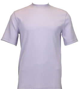 Bassiri S/S Mock-Neck Lilac T-Shirt 218