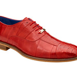 Belvedere - Mare, Genuine Ostrich and Eel Dress Shoe - Antique Red - 2P7