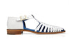 Belvedere - Mario, Genuine American Alligator and Italian Leather Sandals - White - R58