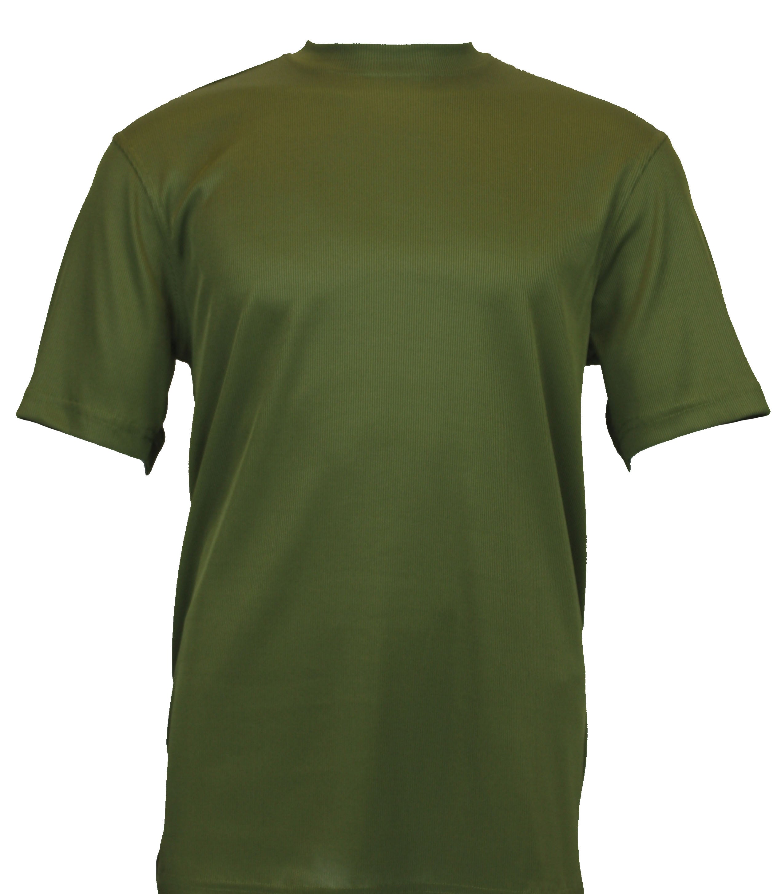 Bassiri S/S Mock-Neck Olive T-Shirt 218