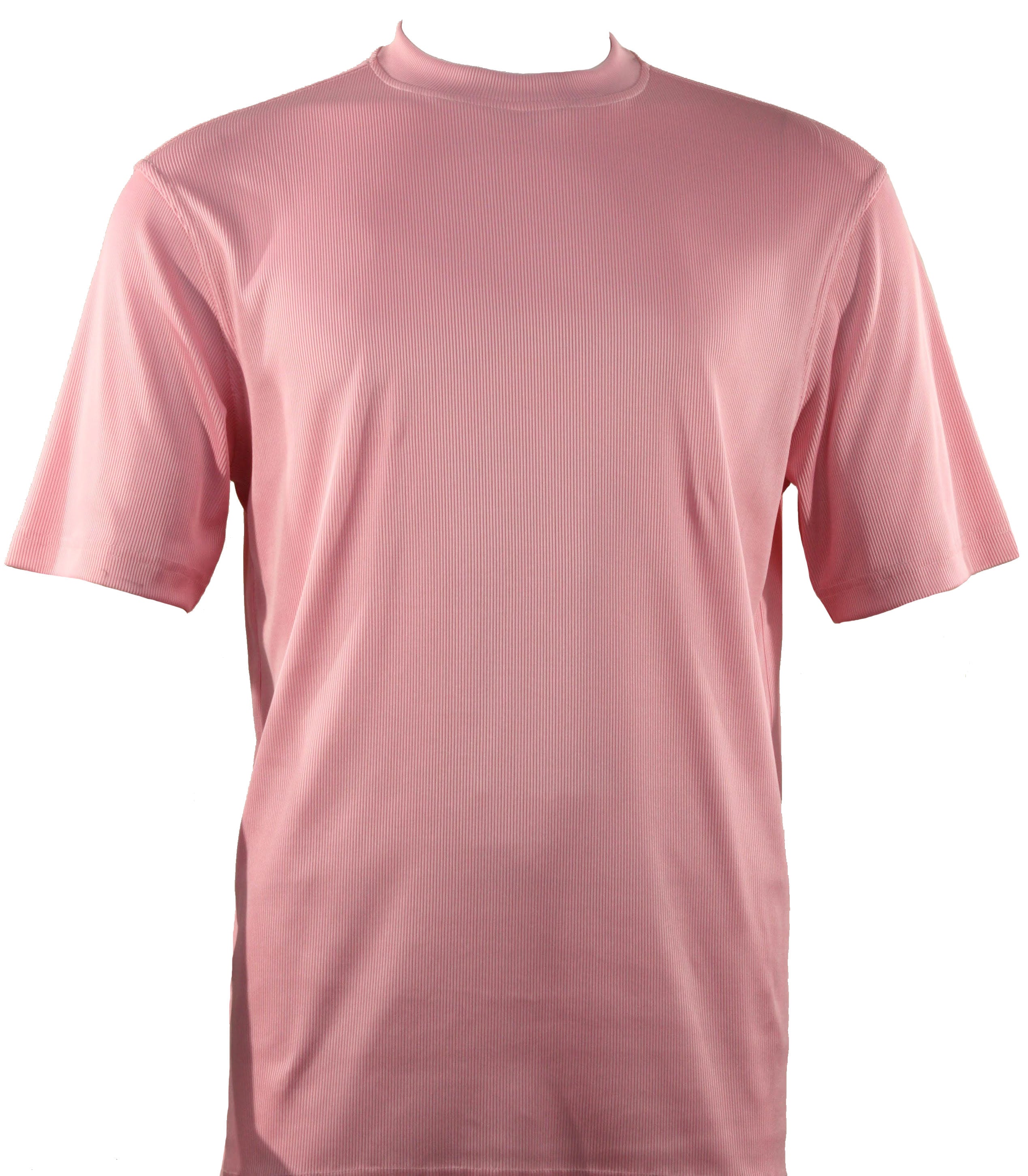 Bassiri S/S Mock-Neck Pink T-Shirt 218