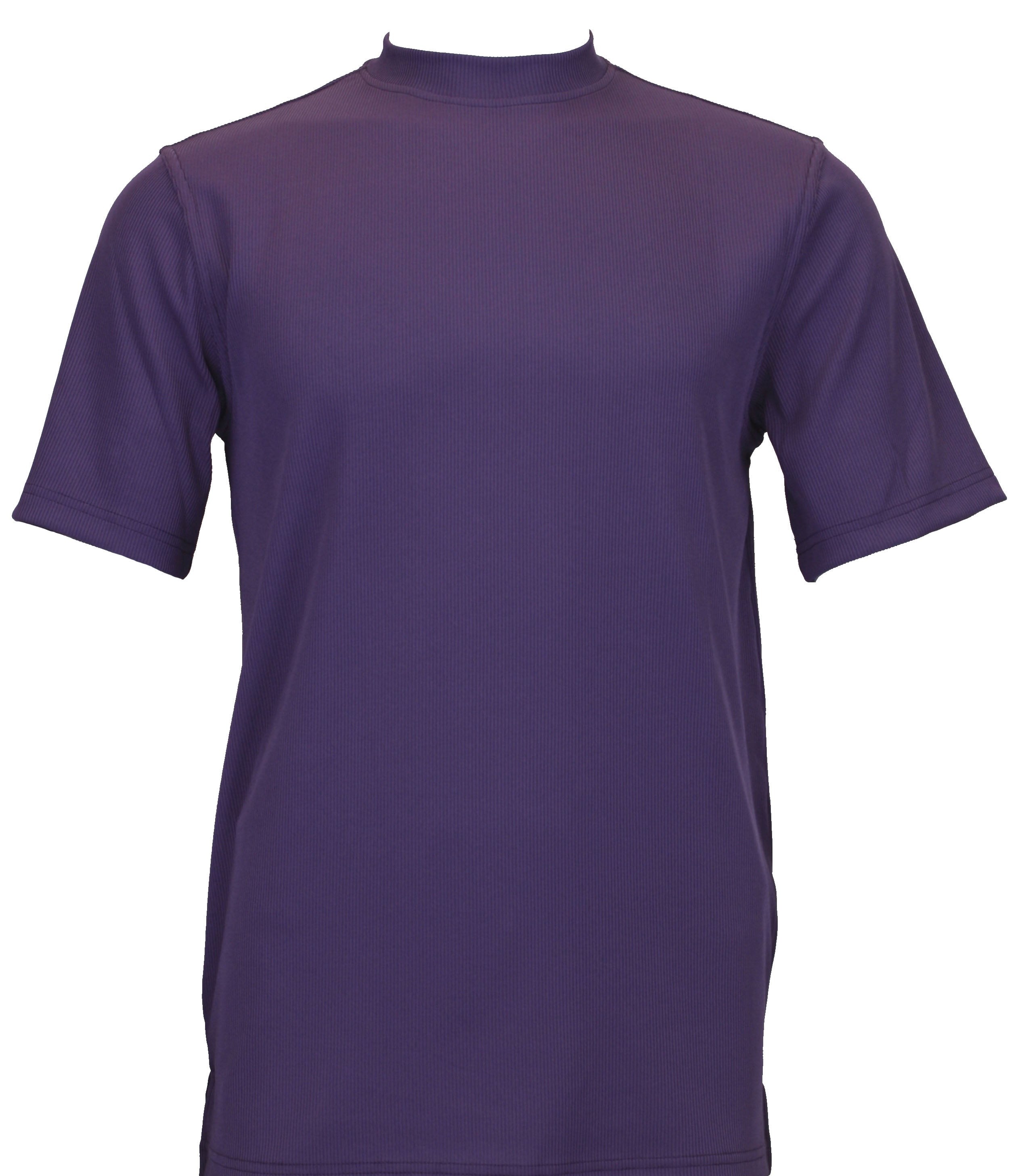 Bassiri S/S Mock-Neck Purple T-Shirt 218
