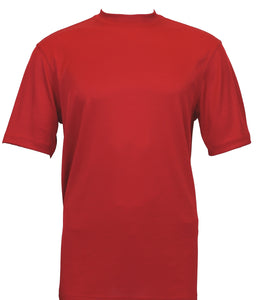 Bassiri S/S Mock-Neck Red T-Shirt 218