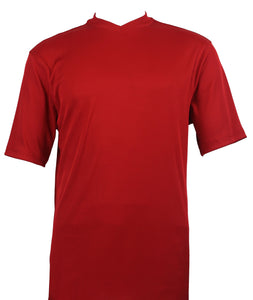 Bassiri S/S V-Neck Red T-Shirt 219